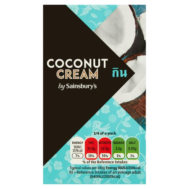 Sainsbury's Coconut Cream 250ml Indian Sainsburys   