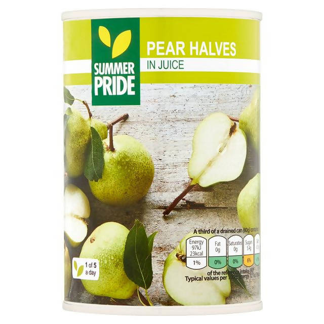 Summer Pride Pear Halves Juice 410g