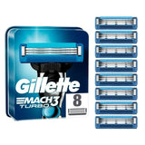 Gillette Mach 3 Turbo Razor Blades x8 men's razors & blades Sainsburys   