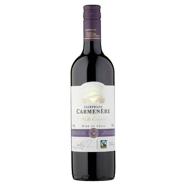 Sainsbury's Fairtrade Carménère, Taste the Difference 75cl