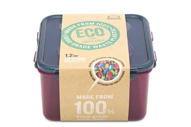 Lock & Lock Eco 1.2L Square Storage