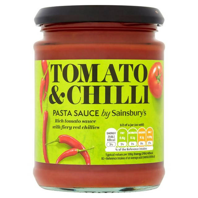 Sainsbury's Pasta Sauce, Tomato & Chilli 290g