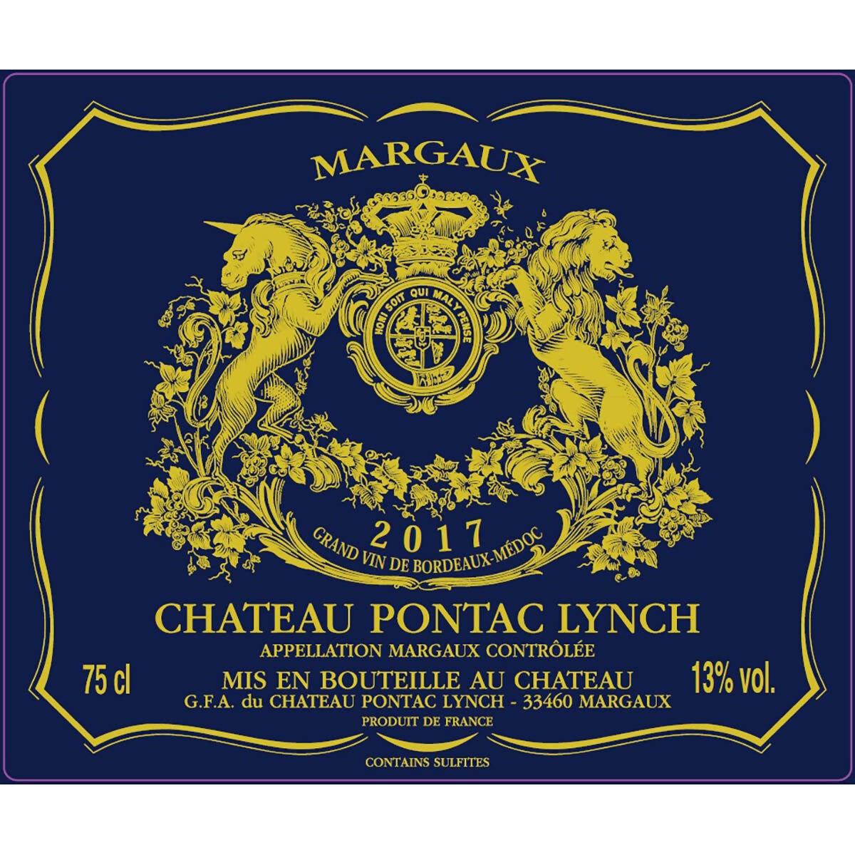 Chateau Pontac Lynch 2017 Margaux, 75cl Wine Costco UK   