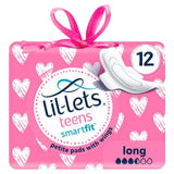 Lil-Lets Teens Long Towels with Wings x12 feminine care Sainsburys   