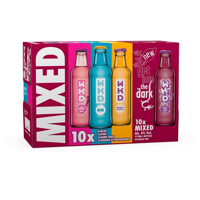 WKD Mixed Alcoholic Ready to Drink Multipack 10x275ml