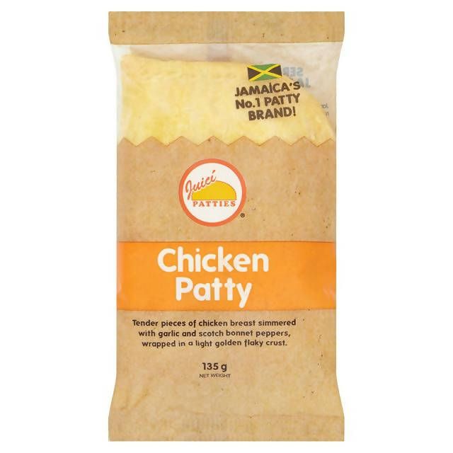 Juici Patties Chicken Patty 135g African & Caribbean Sainsburys   