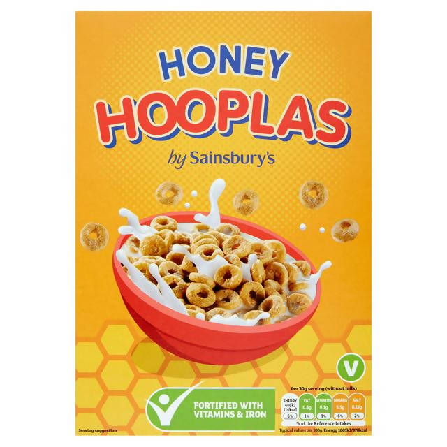 Sainsbury's Honey Hoops Cereal 375g - McGrocer
