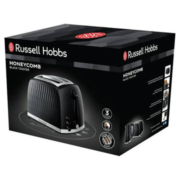 Russell Hobbs 26061 Honeycomb 2 Slice Toaster - Black GOODS Sainsburys   