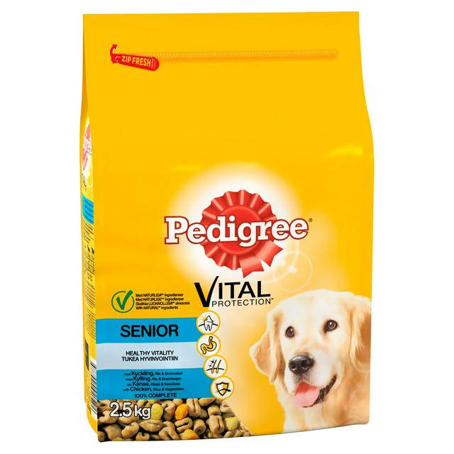 Pedigree senior 2025 dry dog food