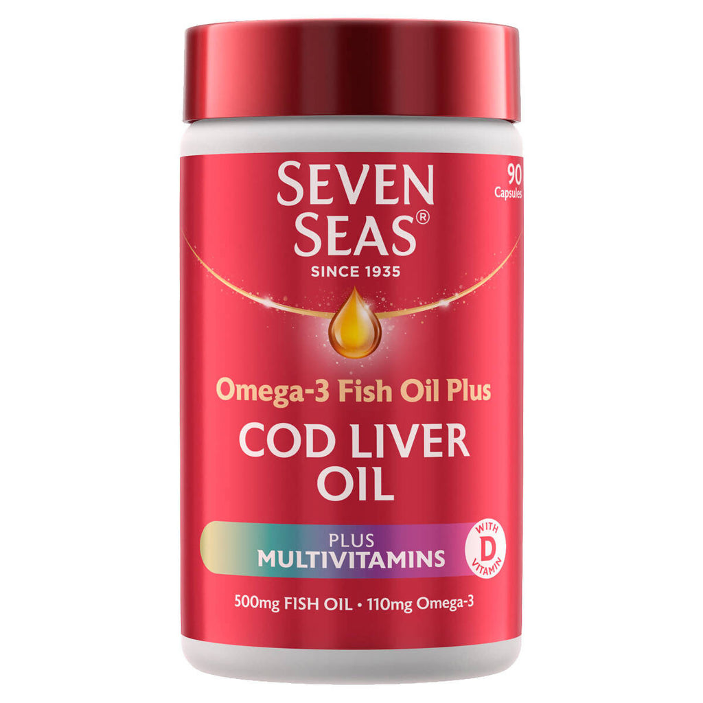 Seven Seas Cod Liver Oil Plus Multivitamins, 4 x 90 Count