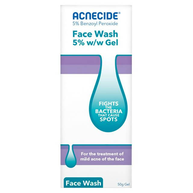 Acnecide Face Wash 5% w/w Gel 50g - McGrocer