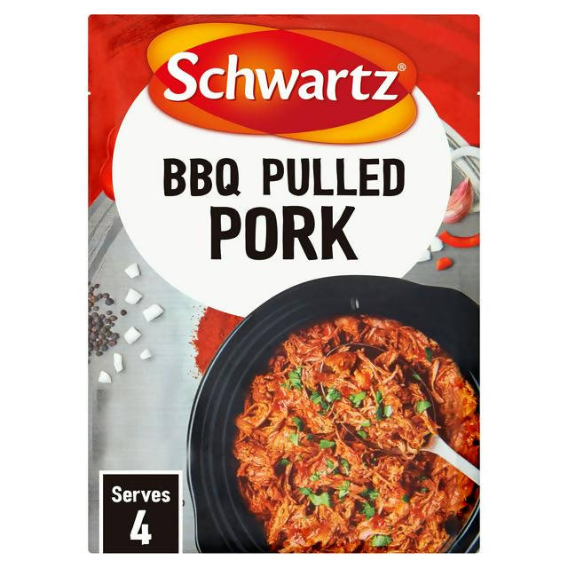 Schwartz Slow Cookers BBQ Pulled Pork Mix 35g Traditional & packet sauces Sainsburys   