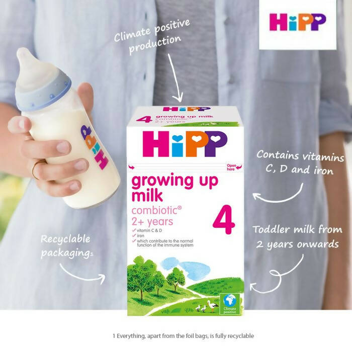 HiPP 4 Growing up Baby Milk Powder from 2 years onwards (4 x 600g) Organic Baby Milk McGrocer Direct   