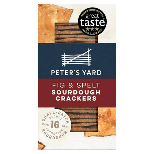 Peter's Yard Fig & Spelt Sourdough Crackers 100g GOODS Sainsburys   