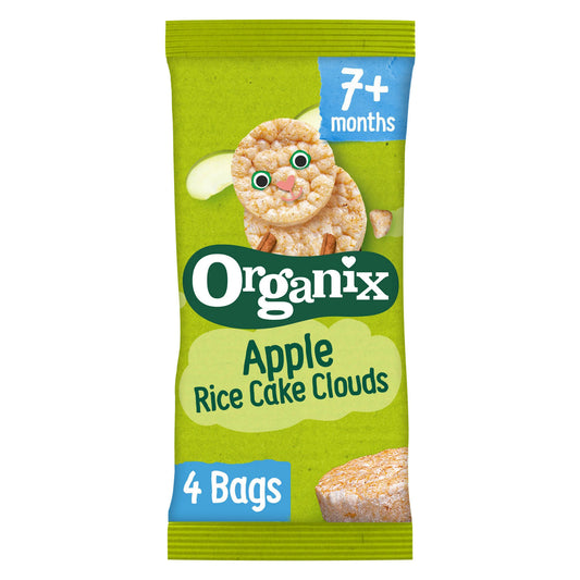 Organix Apple Rice Cake Clouds Multipack 72g (4x18g) - McGrocer
