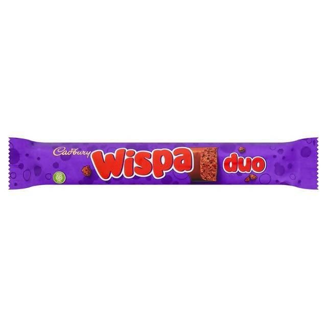 Cadbury Wispa Duo Chocolate Bar 47g Cadbury chocolates Sainsburys   