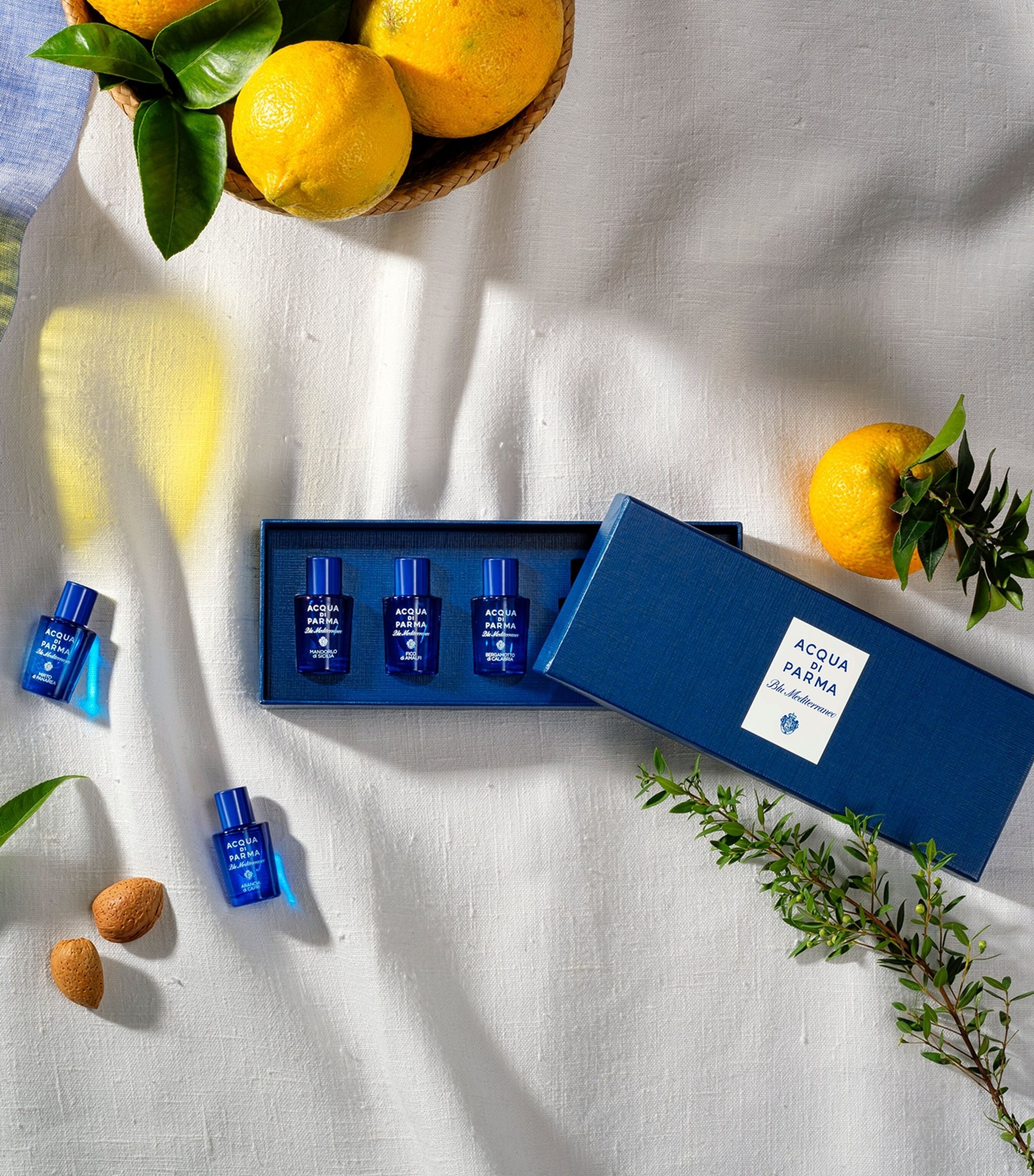 Blu Mediterraneo Miniature Fragrance Gift Set (5 x 5ml) GOODS Harrods   