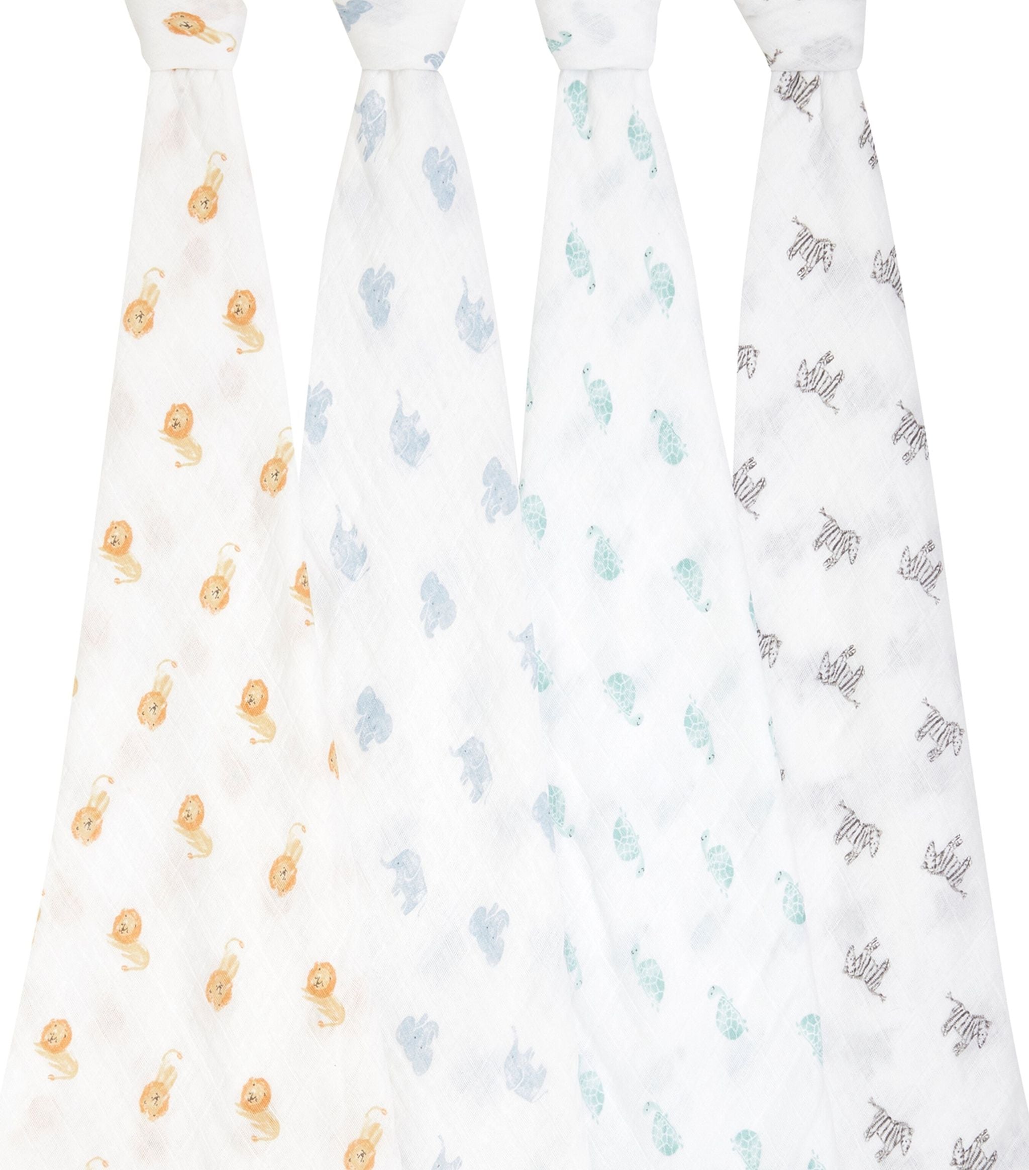 Animal Kingdom Swaddles (Set of 4) GOODS Harrods   