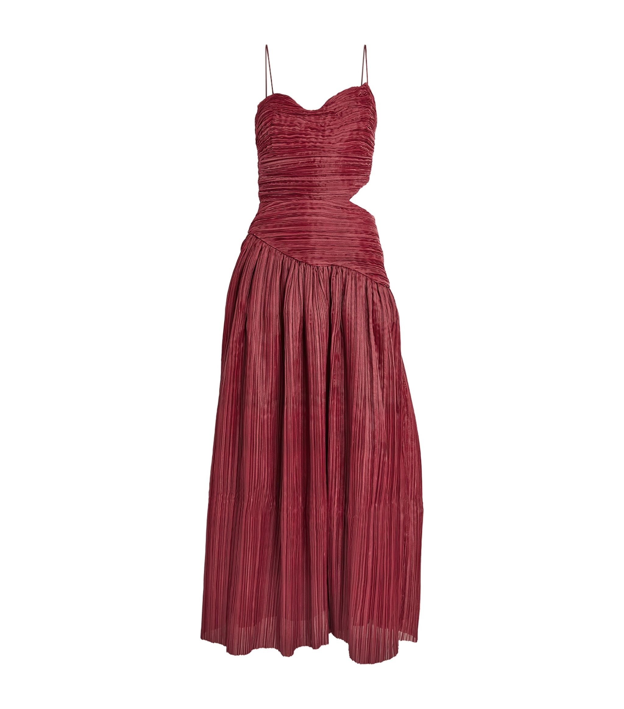 Pleated Laurier Maxi Dress GOODS Harrods   