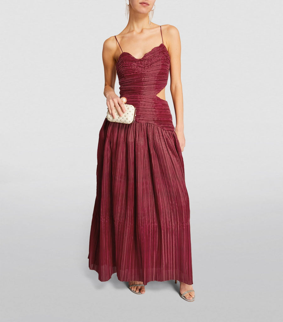 Pleated Laurier Maxi Dress