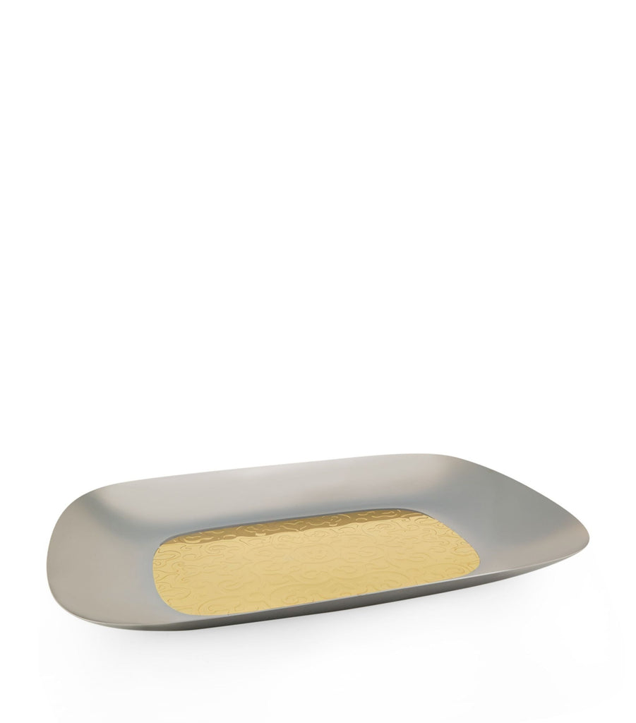 Dressed 24 Karat Gold-Plated Rectangular Tray