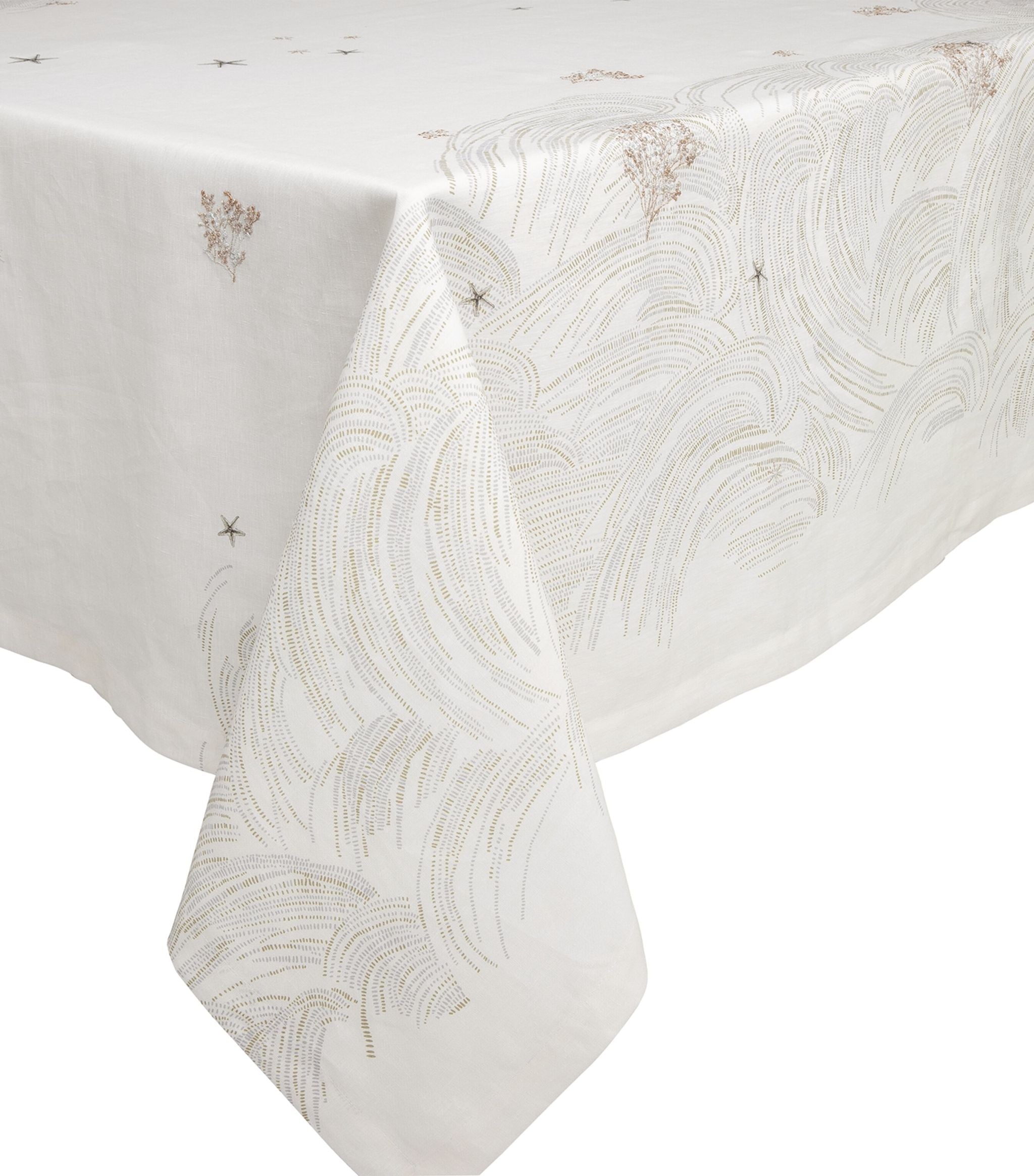 Oceanide Blanc Tablecloth (170cm x 250cm) GOODS Harrods   