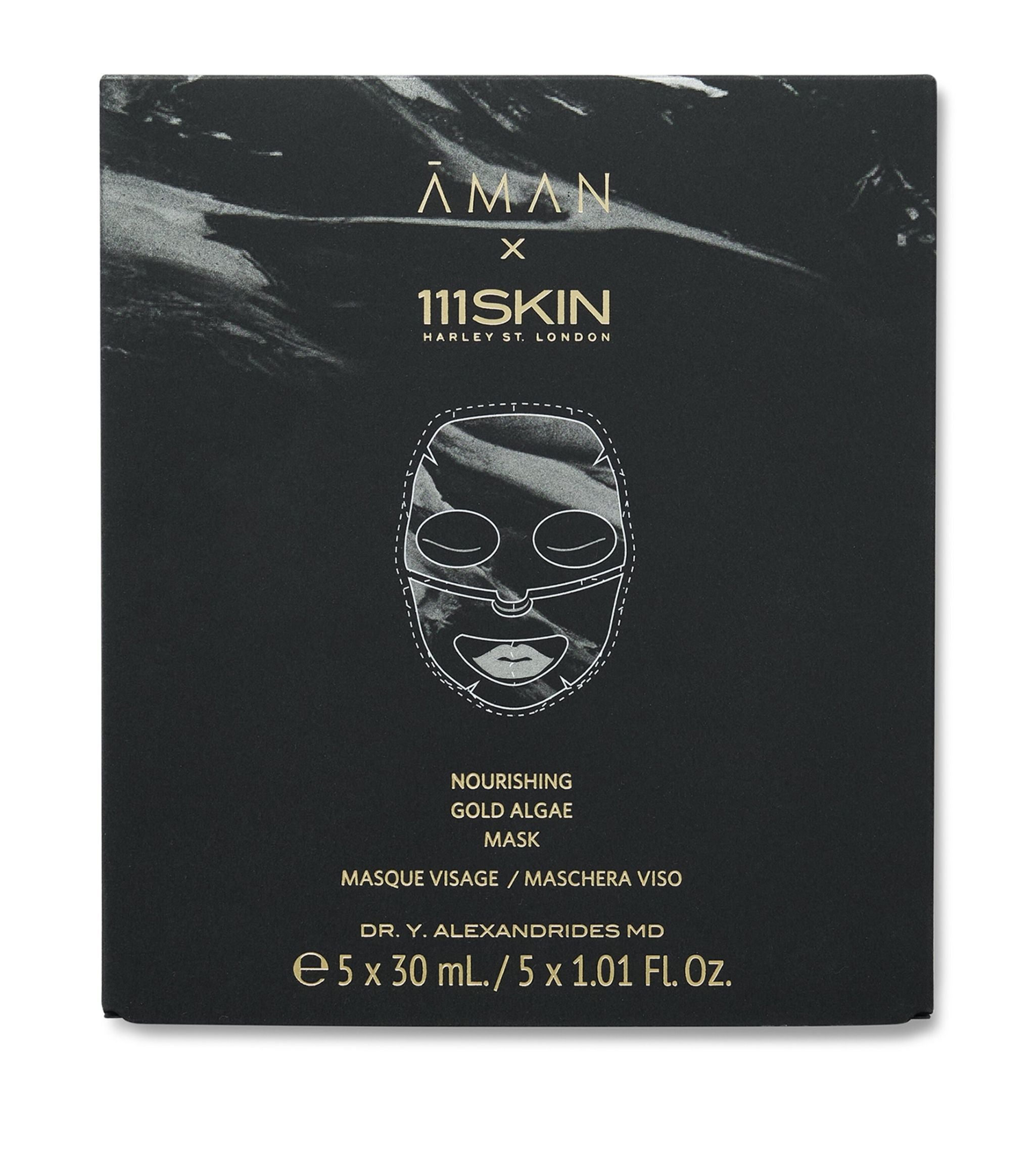 x 111SKIN Nourishing Gold Algae Face Mask (5 x 30ml) GOODS Harrods   