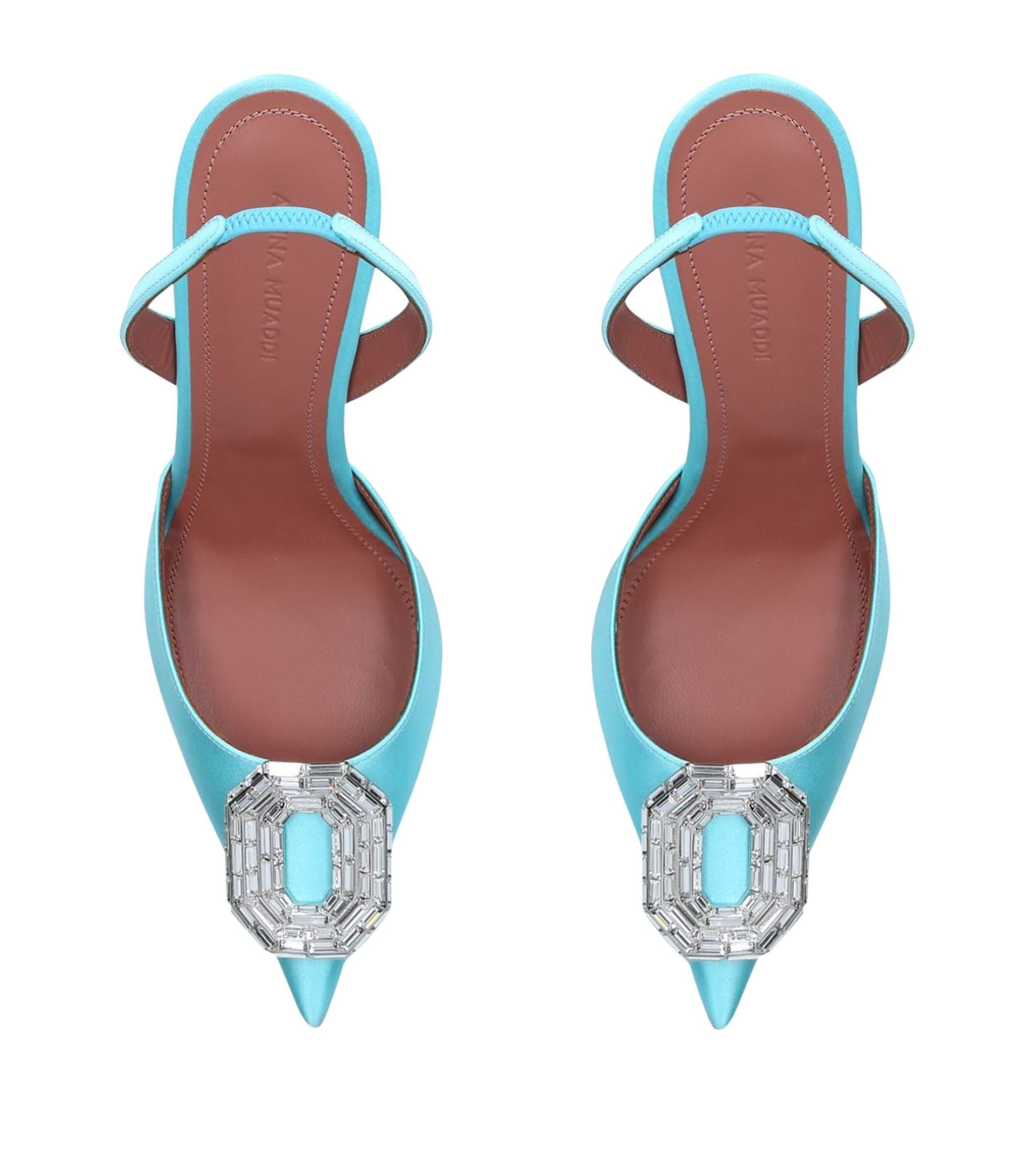 Satin Camelia Slingback Mules 90 GOODS Harrods   