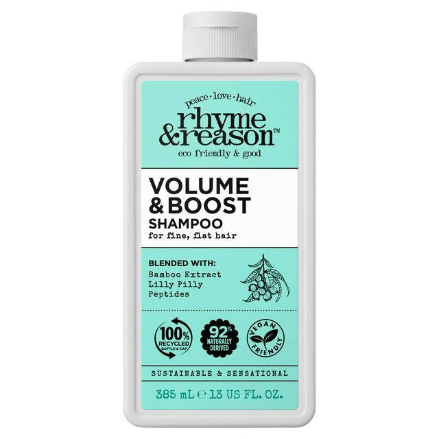 Rhyme & Reason Volume & Boost Shampoo 385ml shampoo & conditioners Boots   