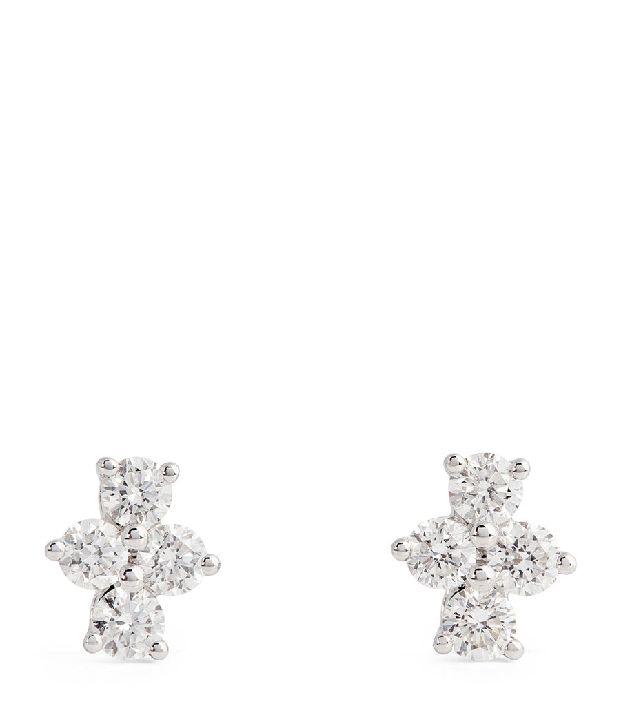 White Gold and Diamond Vivi Stud Earrings