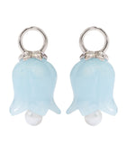 Aquamarine Tulip Drop Earrings GOODS Harrods   