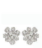 Large White Gold and Diamond Marguerite Stud Earrings Miscellaneous Harrods   