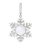 White Gold Snowflake Charm GOODS Harrods   