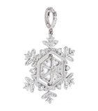 White Gold Spinning Snowflake Amulet GOODS Harrods   