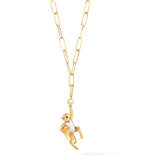 Yellow Gold African Monkey Charm GOODS Harrods   