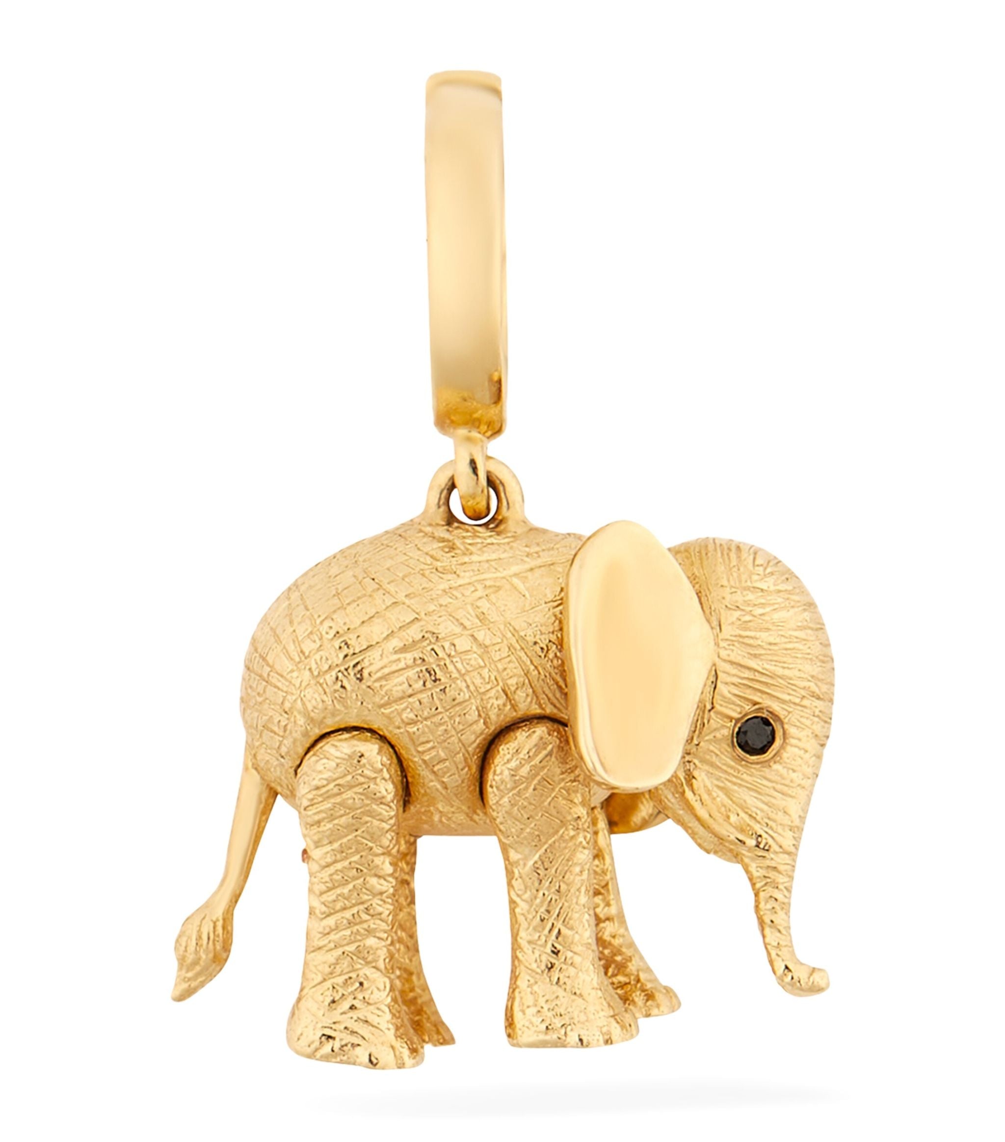 Yellow Gold and Diamond Baby Elephant Charm GOODS Harrods   