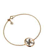 Yellow Gold and Diamond Initial K Bracelet GOODS Harrods   