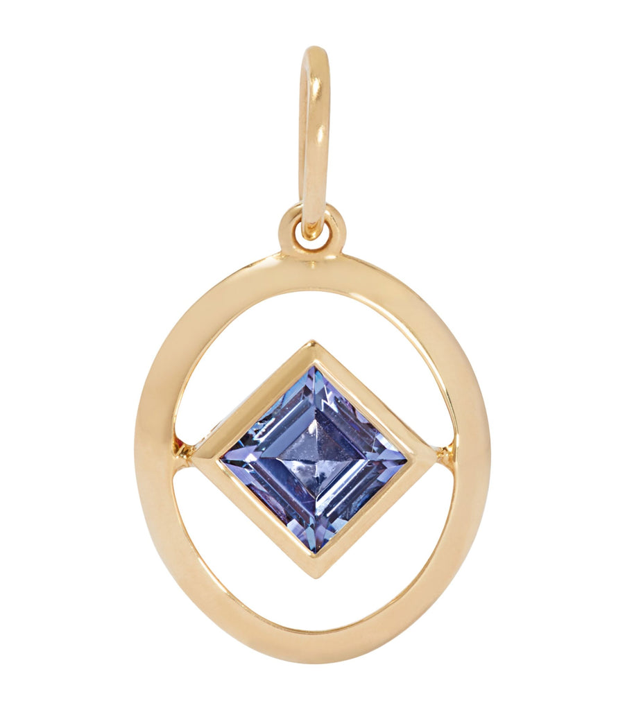 Yellow Gold and Tanzanite Birthstone Necklace