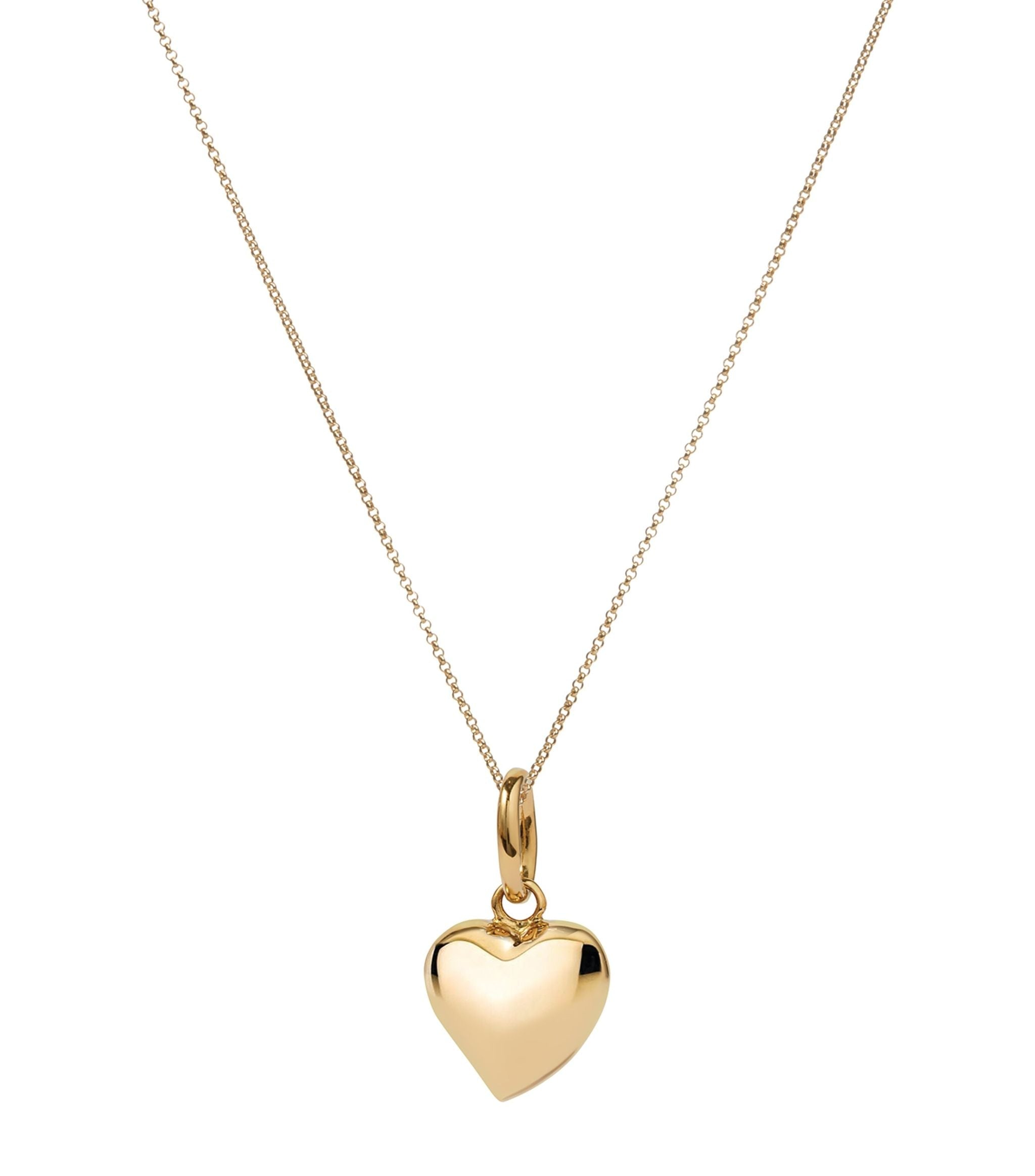 Yellow Gold Heart Charm GOODS Harrods   