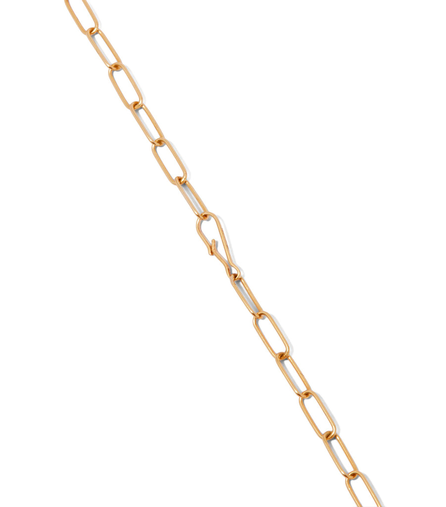 Yellow Gold Mini Cable Chain Bracelet (18cm)