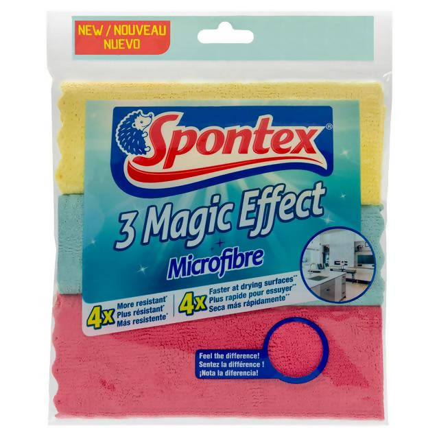 Spontex Magic Effect Microfibre Cloth x3