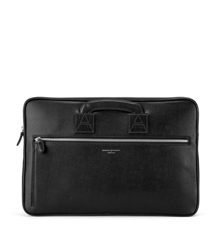 CONNAUGHT BRIEFCASE BLACK SAFFIANO