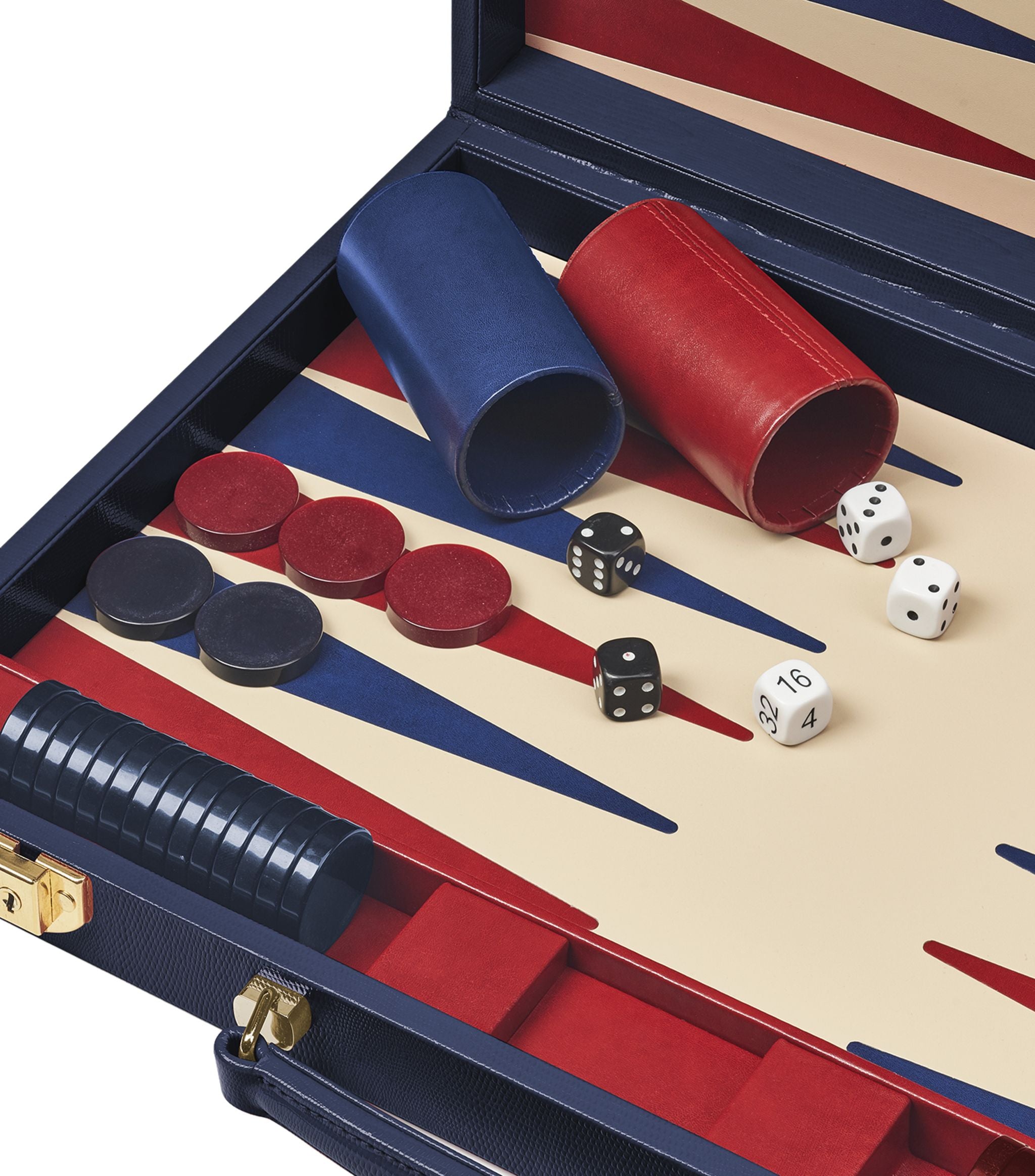 Leather Backgammon Set (45cm) Miscellaneous Harrods   