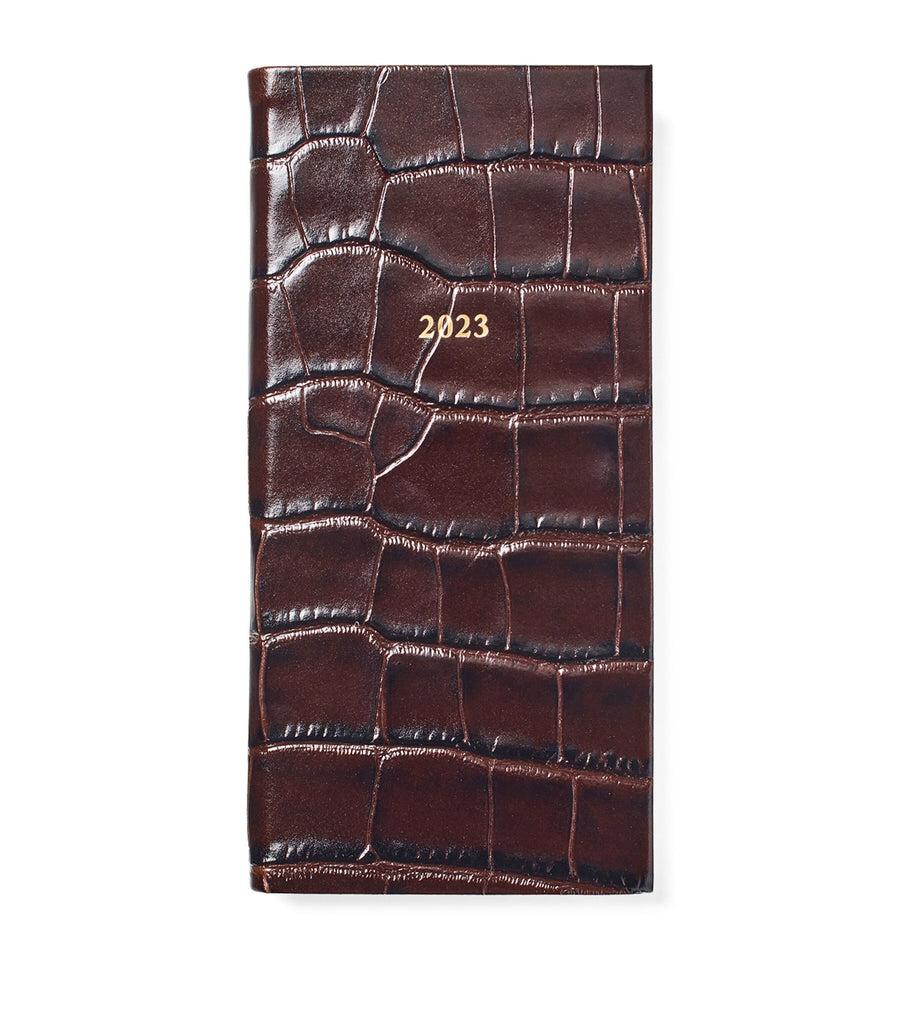 Leather Croc-Effect 2023 Diary