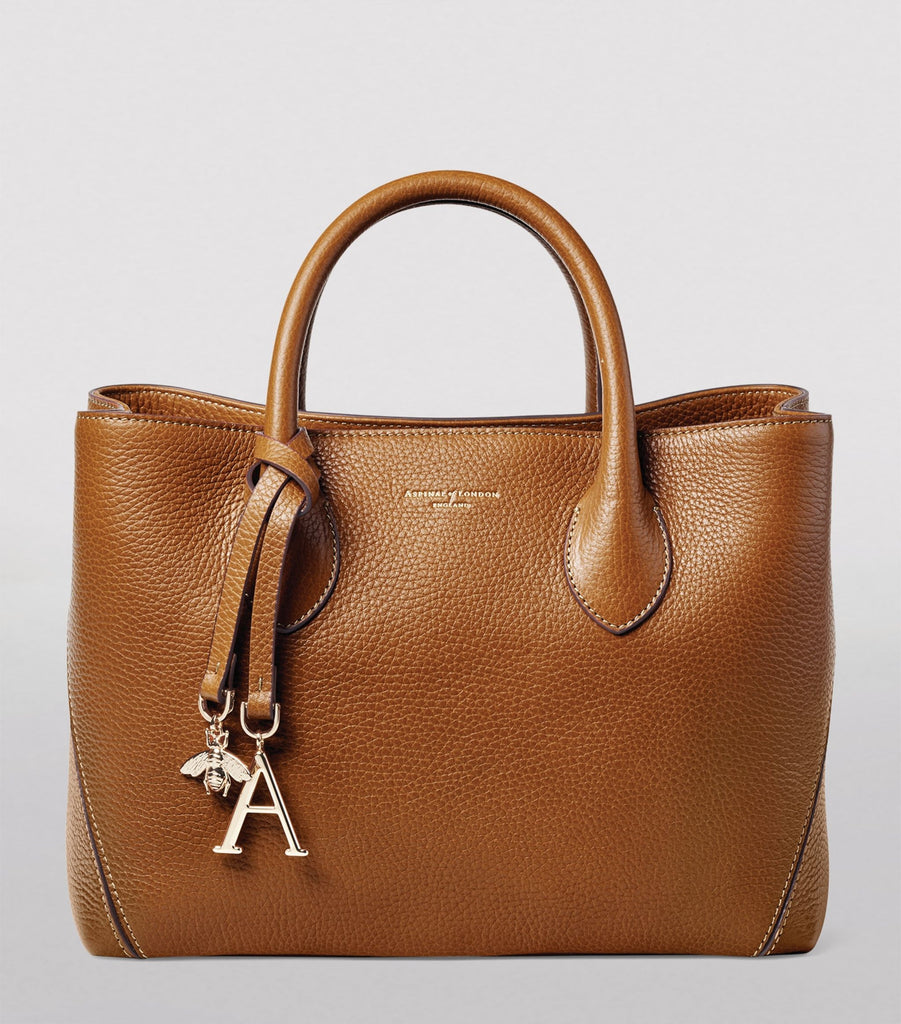 Midi Leather London Tote Bag