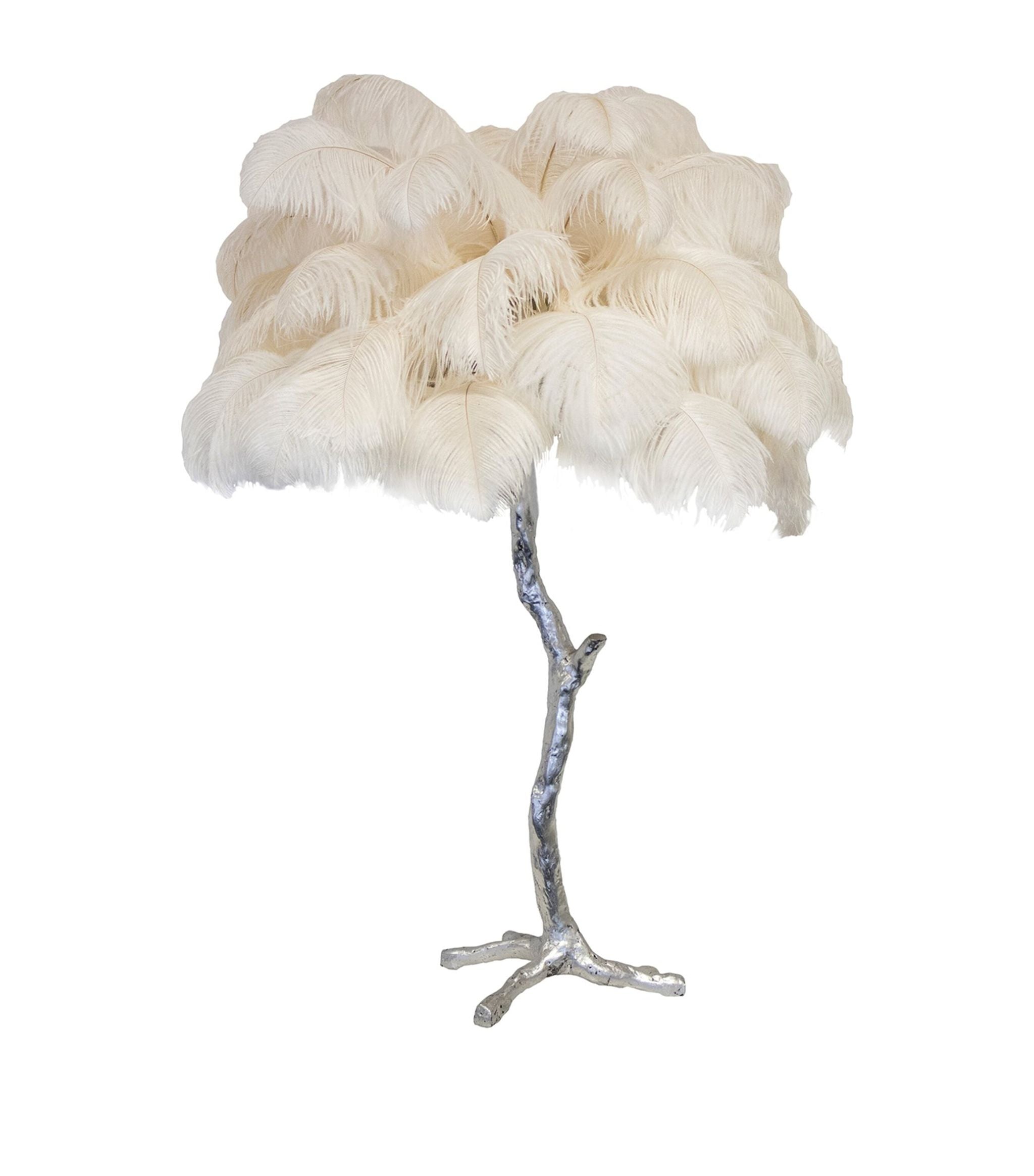 Ostrich Feather Table Lamp GOODS Harrods   