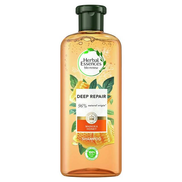 Herbal Essences bio:renew Shampoo Bourbon & Manuka Honey Deep Repair 400ml hair Sainsburys   