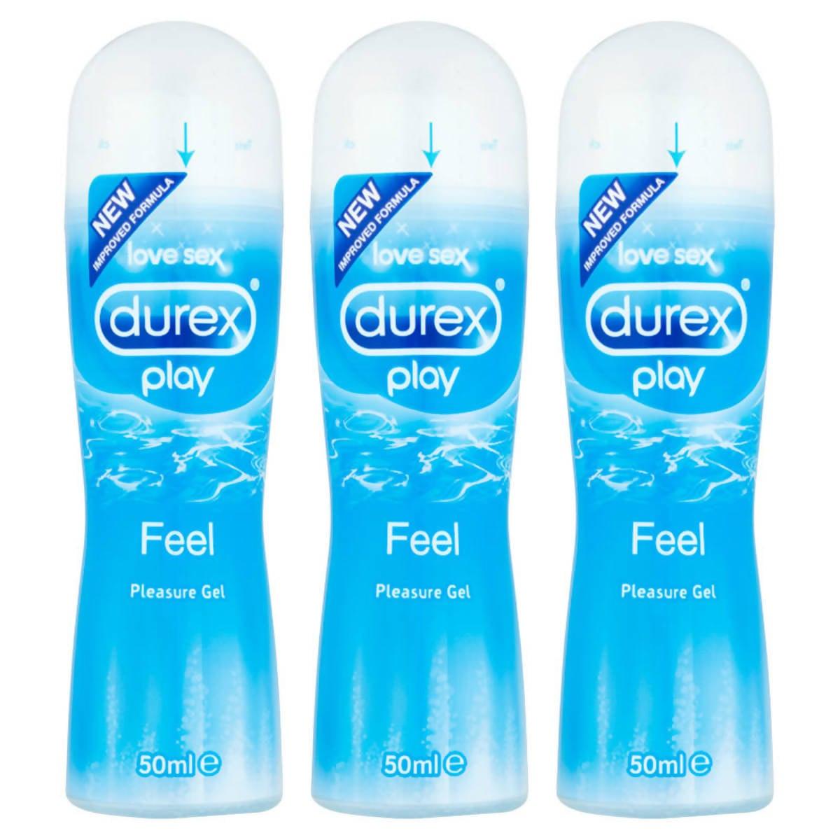 Durex Play Feel Lubricant, 3 x 50ml - McGrocer