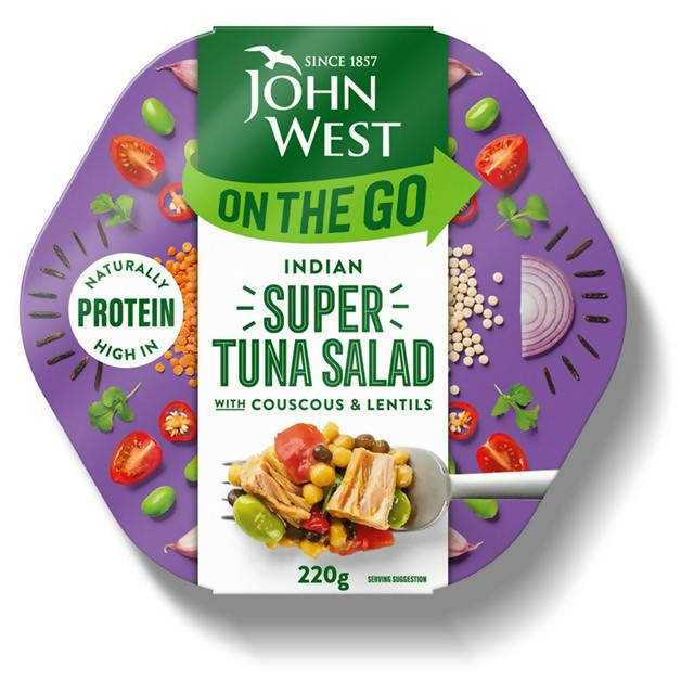 John West On the Go Indian Super Tuna Salad 220g Fish Sainsburys   