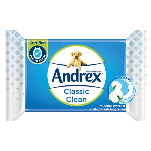 Andrex Classic Clean Washlets, 12 x 40 Wipes Paper Products Tissues & Wipes Costco UK   